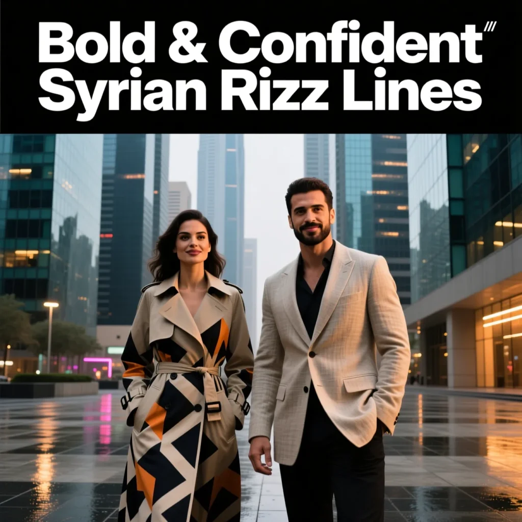 Bold & Confident Syrian Rizz Lines
