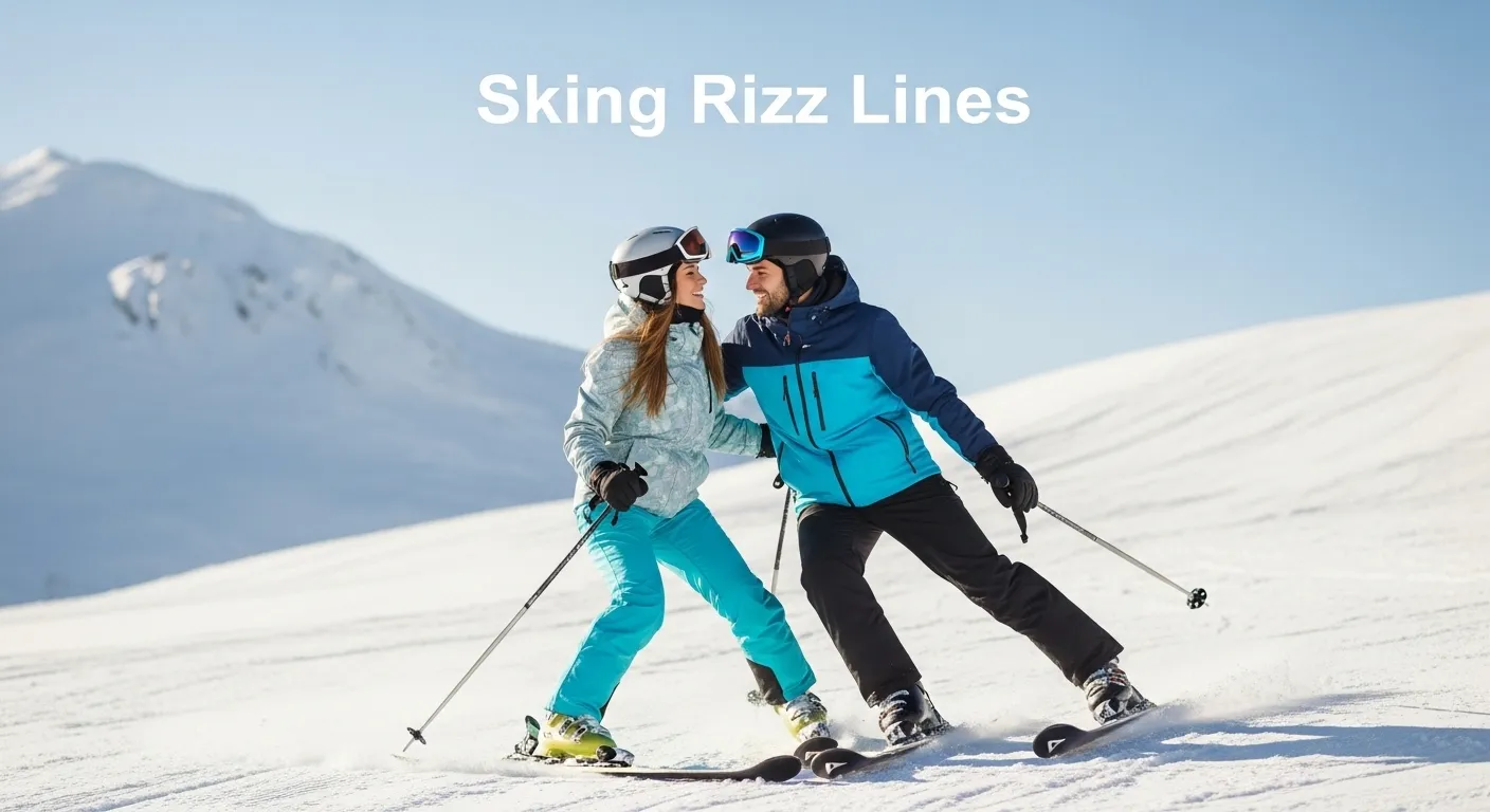 Skiing Rizz Lines